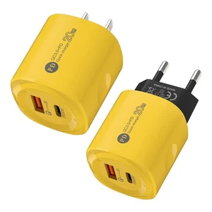 Chargeur Rapide USB C 20W Super Rapide PD Chargeur Prise Multi USB Type - Photo 1 sur 13