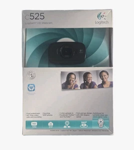 Logitech C525 HD Webcam USB Tragbar 360 Drehbar 720p Video AutoFokus Neu - Bild 1 von 7