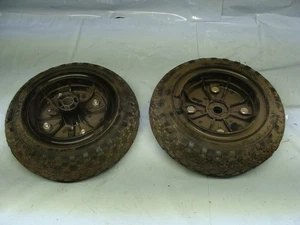 MASSIVE HANDWAGEN / DOLLY RÄDER 9-1/2 ZOLL DURCHMESSER, 5/8 ZOLL ACHSBOHRUNG EIN PAAR - Bild 1 von 9