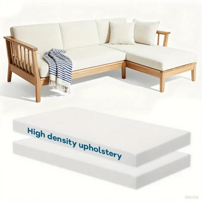 1-6"x24"x72" High Density Upholstery Foam Replacement Upholstery Seat Cushion - Image 1 of 4