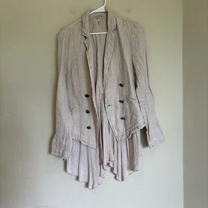 Free People Lagenlook Rüschen Blazer - Rose Rosa - Größe S - Bild 1 von 9