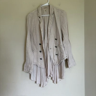 Блейзер Free People с многослойными оборками - розовый - размер маленький - Изображение 1 из 4