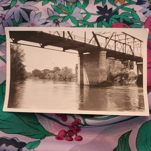Antikes Vintage 20er Jahre Foto Merced River California Bridge 1923 - Bild 1 von 7