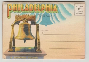 PA, Philadelphia, Leinen Souvenir Ordner / mehrere Ansichten - Bild 1 von 1