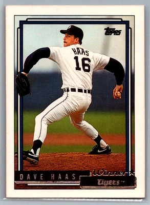 1992 Topps #665 Dave Haas Gold Winners - Image 1 of 2