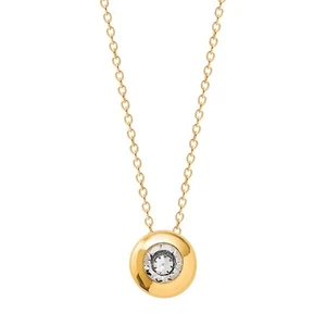 Xenox Halskette mit Anhänger Damen Zirkonia 585er Gelbgold XG14K3009G - Bild 1 von 3