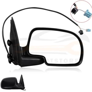 1Pc Front Right Black Side View Mirror For 2003-2007 Chevrolet Silverado 1500 - Picture 1 of 7