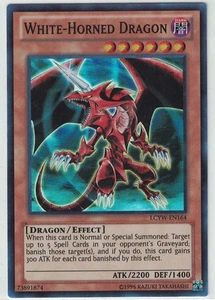 Yugioh Dragón Cuernos Blancos LCYW-EN164 Súper Raro Casi Como Nuevo Casi Nuevo - Imagen 1 de 1
