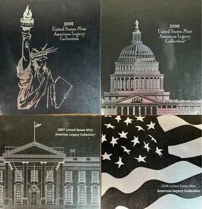 2005 2006 2007 2008 US Mint American Legacy Collection Proof Sets. Complete Run! - Picture 1 of 24