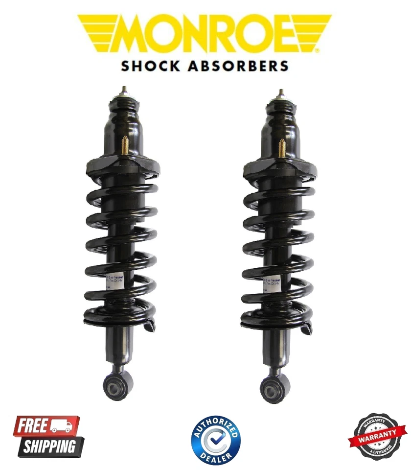 Juego de 2 resortes de puntal completos RoadMatic traseros RoadMatic 2001-2005 para Honda Civic Monroe Foto 1 de 1