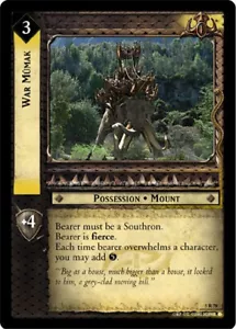 LoTR TCG BoHD Battle of Helm's Deep War Mumak 5R78 - Imagen 1 de 1