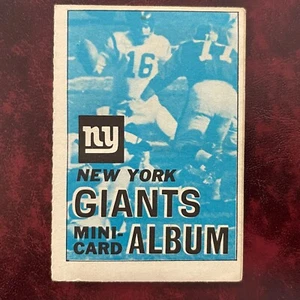 1969 Topps Set NEW YORK GIANTS mini stamp album #11 w/ 3 STAMPS - VG-EX - Picture 1 of 2