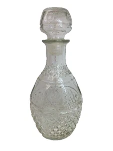 Dispensador de exhibición de botellas de cristal corona jarra de whisky vintage licor vajilla - Imagen 1 de 15