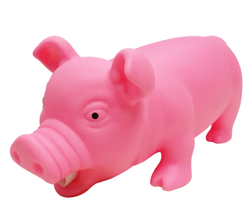 Squeeze Me Piggie Small with Sound  Animolds Squeeze Toys 6" - Image 1 of 1