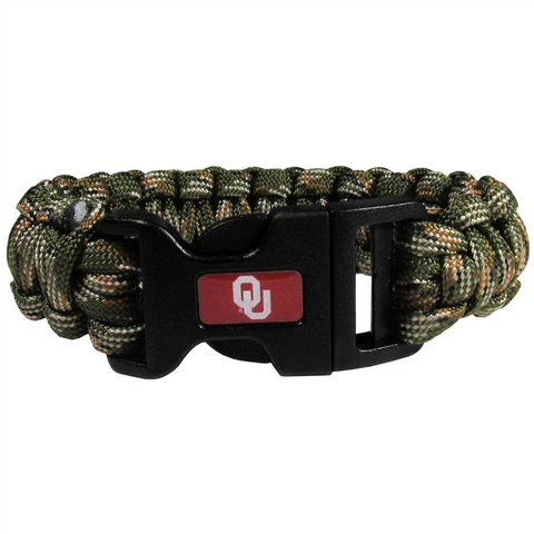 Oklahoma Sooners Paracord Survival Bracelet Sport Jewelry Strap NCAA College Cover