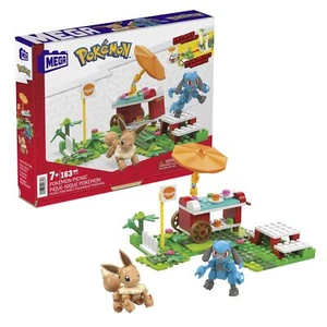 MEGA Pokémon Figuren Bauset Picknick Abenteuer 193 Teile mit Evoli und Lucari... - Bild 1 von 7