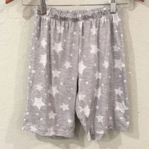 Rene Rofe Boys M 8/10 Pajama Shorts Bottoms Gray Star Pattern Summer Loungewear - Picture 1 of 5