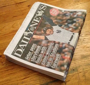 Daily News 26.09.14 - Derek Jeters letztes Baseballspiel im Yankee Stadium  - Bild 1 von 5