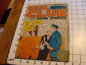 vintage PRE CODE CRIME DECTECTVIE Comic: REAL CLUE CRIME STORIES: jan 1950 - Picture 1 of 12