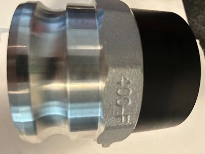4" Type F Camlock Male Adapter x Male NPT Aluminum Hose Fitting F400FAL - Image 1 of 4