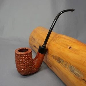 Thompson Rusticated Oom Paul Churchwarden Italian Estate Briar Tobacco Pipe - Picture 1 of 15
