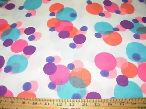 10 YDS MODERN POLKA DOTS LINEN DRAPERY UPHOLSTERY FABRIC FOR LESS - Picture 1 of 3