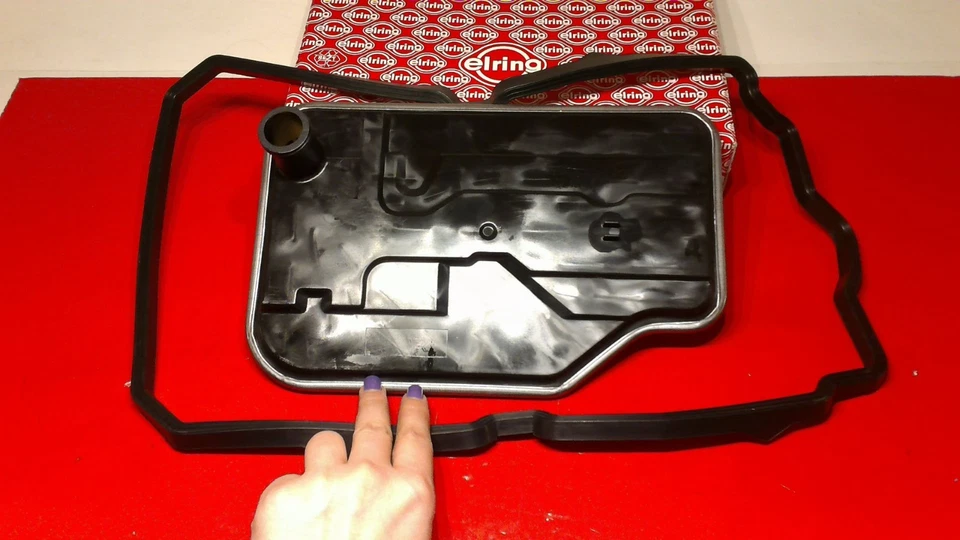 Mercedes Auto Trans Filter Kit (FILTER+GASKET)C CL CLK CLS E GL ML S R SL ELRING - Image 1 of 4