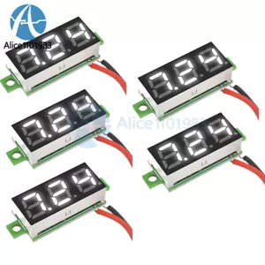 1-10PCS 0.28" 2 Wire White LED Mini Digital DC Voltmeter Gauge Voltage Meter USA - Picture 1 of 31