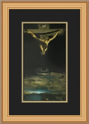 Salvador Dalí Cristo de San Juan en la Cruz Estampado Enmarcado Personalizado Foto 1 de 2