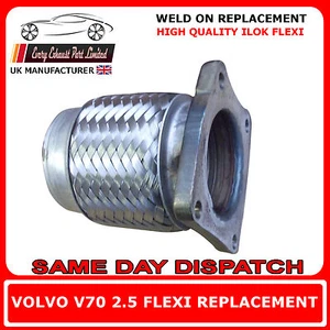 Volvo V70 2.5 1997-2000 Reparación Escape Flexi Flex Repuesto para Tubo Delantero - Imagen 1 de 1