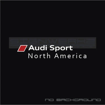 Audi Sport North America Sticker decal A4 S4 S3 TT R8 A6 Q5 Q7 A3 RS5 New Pair - Image 1 of 4