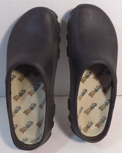 Zuecos Birkenstock Birki's para mujer 37 EE. UU. 6-6,5 negros de goma enfermería sin cordones - Imagen 1 de 8