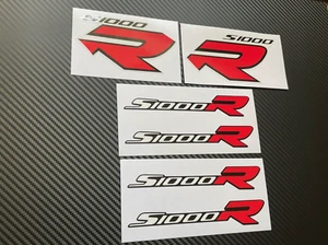 BMW S1000R Motorcycle Sticker Set Motorbike Fairings Tank Tail Stickers Red - Picture 1 of 1
