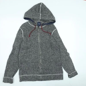 Gap Men's Grey Knit Hooded Full Zip Jumper M - Picture 1 of 12