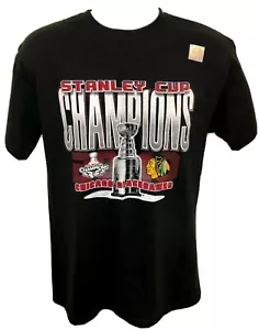 NHL CHICAGO BLACKHAWKS Camiseta Stanley Cup Champions 2010 Talla Mediano *Nuevo* - Imagen 1 de 5