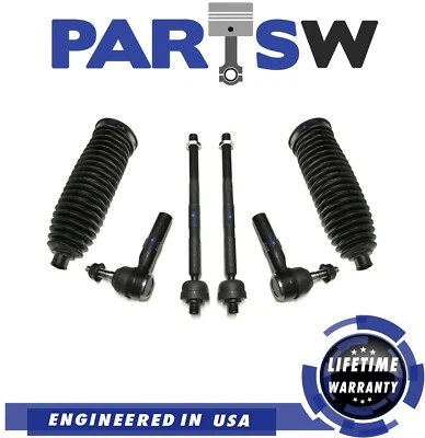 For Jeep Grand Cherokee Commander Front Inner & Outer Tie Rods w/ Boot - Image 1 of 3