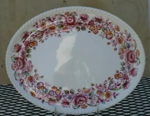 Johnson Brothers Windsor Ware Margaret Rose Serving Platter Pink - Picture 1 of 2