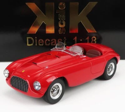 MODELLINO AUTO STATICO DIECAST FERRARI 166MM BARCHETTA SPIDER 1949 ROSSO 1/18 - Immagine 1 di 4