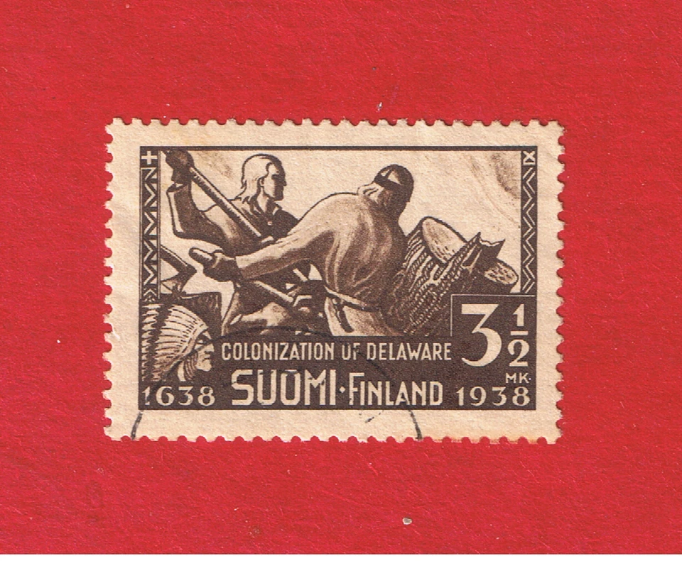 Finland  #214  VF used  Delaware   Free S/H - Image 1 of 1