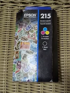 NEW GENUINE - EPSON 215 COMBO BLACK + COLOR INK - T215120-BCS - Sealed Box 2027 - Afbeelding 1 van 4