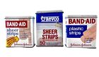 Advertising Tins Vintage Band-Aid X3 Revco, 2 Johnson & Johnson Hinged Lid Metal