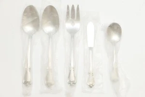 Oneida ARBOR True ROSE Serving Set 5 Pieces Stainless Steel Flatware - Picture 1 of 3