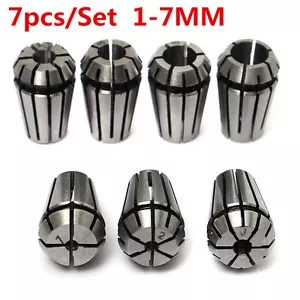 7pcs ER11 1-7mm Spring Collet Set Chuck Collet for CNC Milling Lathe Tool - Picture 1 of 3