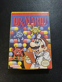 Dr. Mario-Nintendo NES-completo-insertos/p&oacute;ster-probado/funciona-gran caja