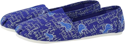 DETROIT LIONS--WOMEN'S CANVAS SHOES---SIZE XL Cover