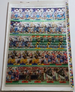 1994 Sportflics Super Bowl Set Uncut Sheet EMMITT SMITH Deion Sanders JERRY RICE - Picture 1 of 9