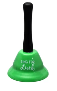 New 5.1" Sentiment Hand Held Service Bell 2.875 Inch Diameter - Ring for Luck - Picture 1 of 1