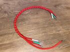 Red Plaited GPO Bell Set Cord to connect 232 or 162 phone to Bell set 26 or 25