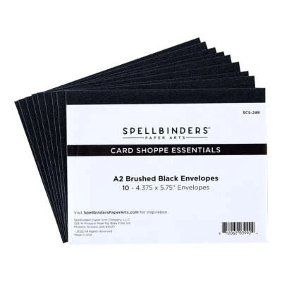 Spellbinders A2 Envelopes 10Pk - Brushed Black, SCS-249 - Image 1 of 3
