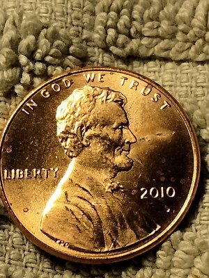 2010 P Lincoln Shield Cent Lamination Error - Image 1 of 3